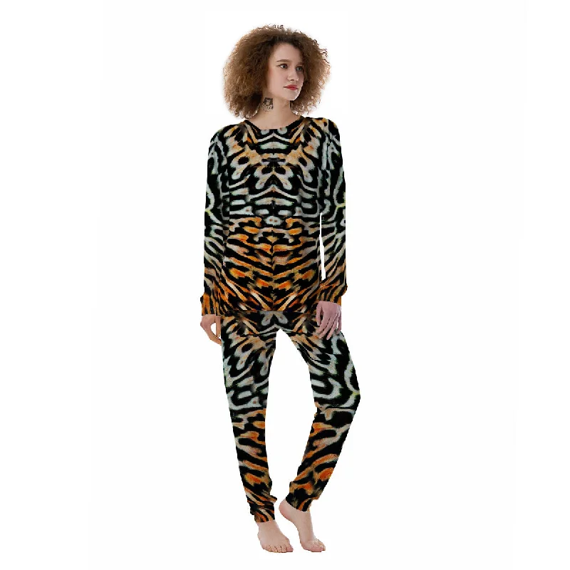 Butterfly Wing Skin Orage Print Women's Pajamas