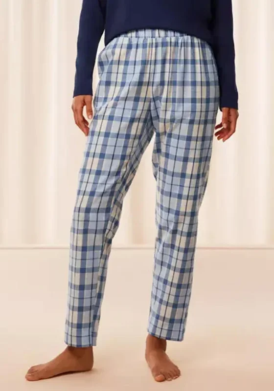 Triumph Check Pyjama Bottoms, Blue