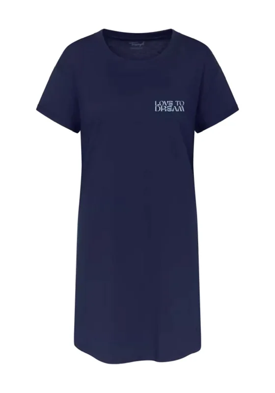 Triumph Short Sleeve Nightdress, Navy