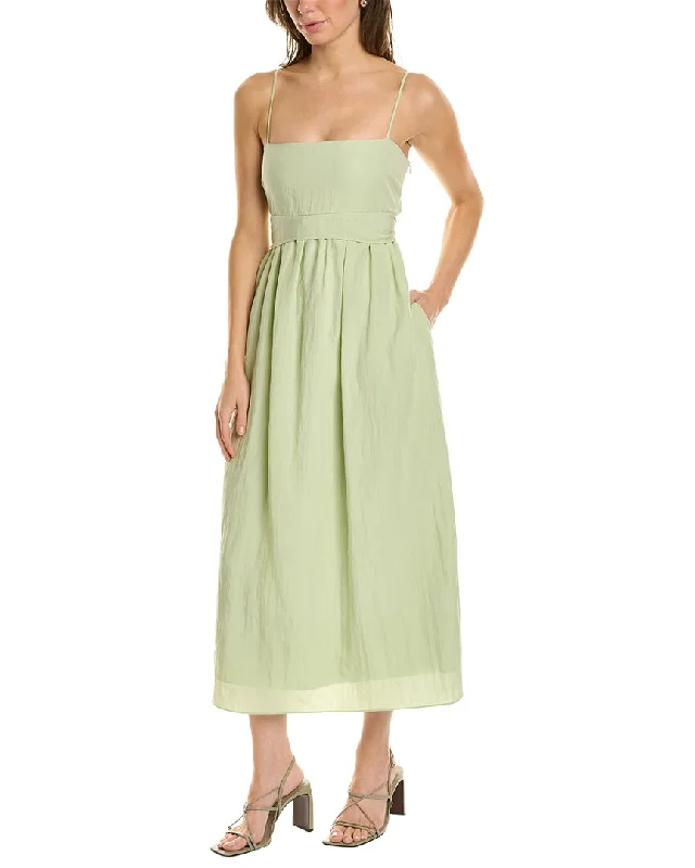 Vince Ruched Midi Dress