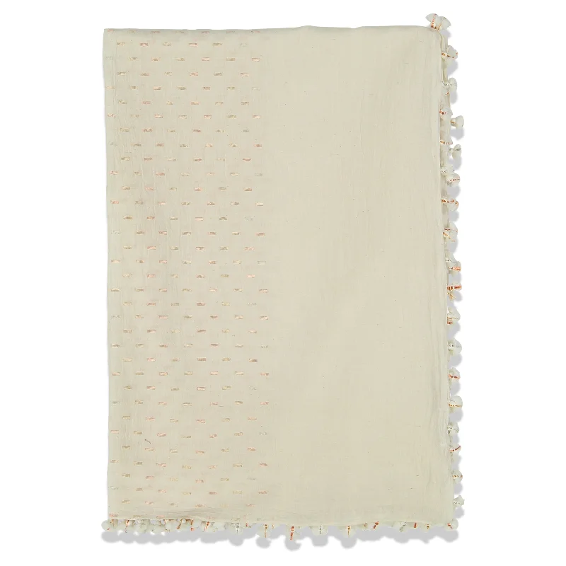 DROPS PAREO SHAWL WHITE GOLDS