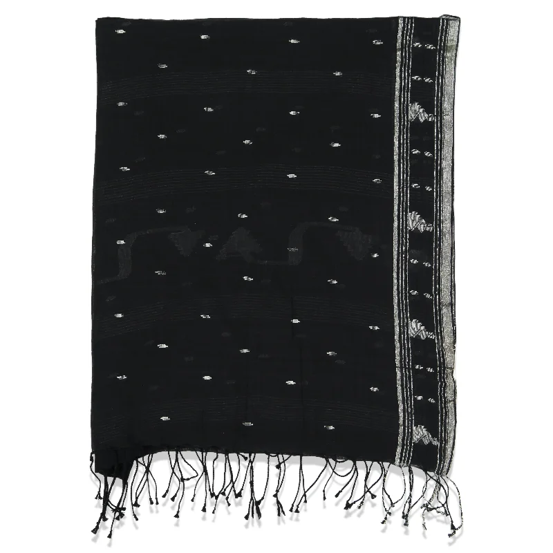 PINE PAREO SHAWL BLACK