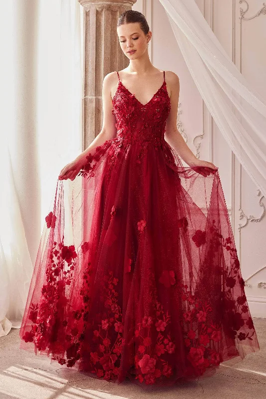 Andrea and Leo A1326 - Floral Applique Gown