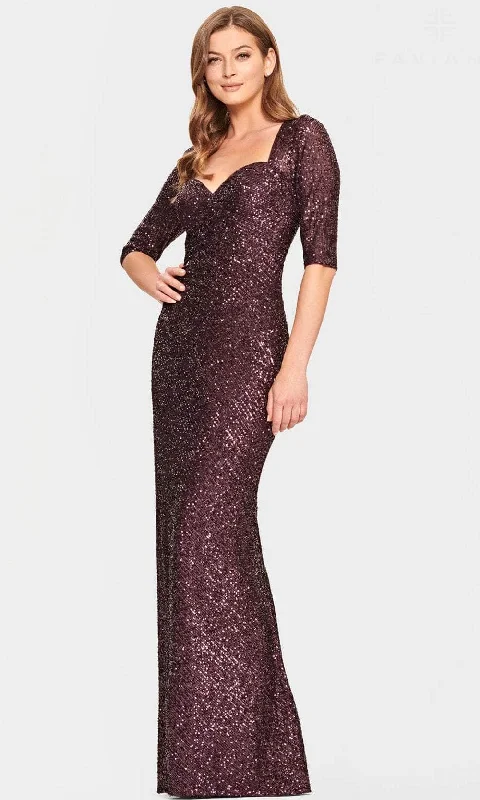 Faviana S10861E - Allover Sequin Sweetheart Evening Gown