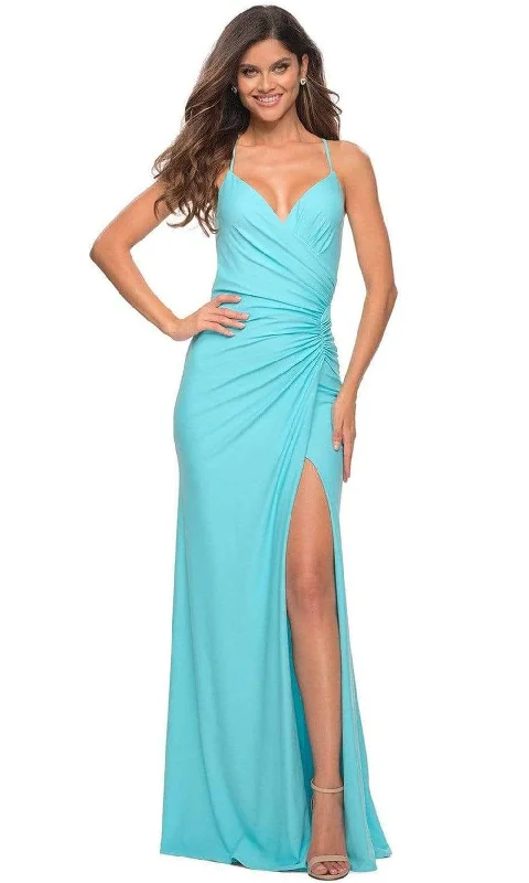 La Femme - 30462 Long Ruched Jersey Gown