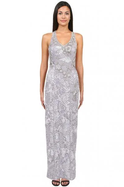 Sue Wong Soutache Embroidered Gown Sleeveless Dress