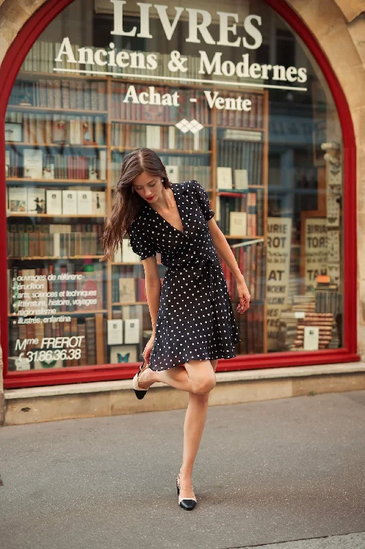 Belle Polka-Dot Dress