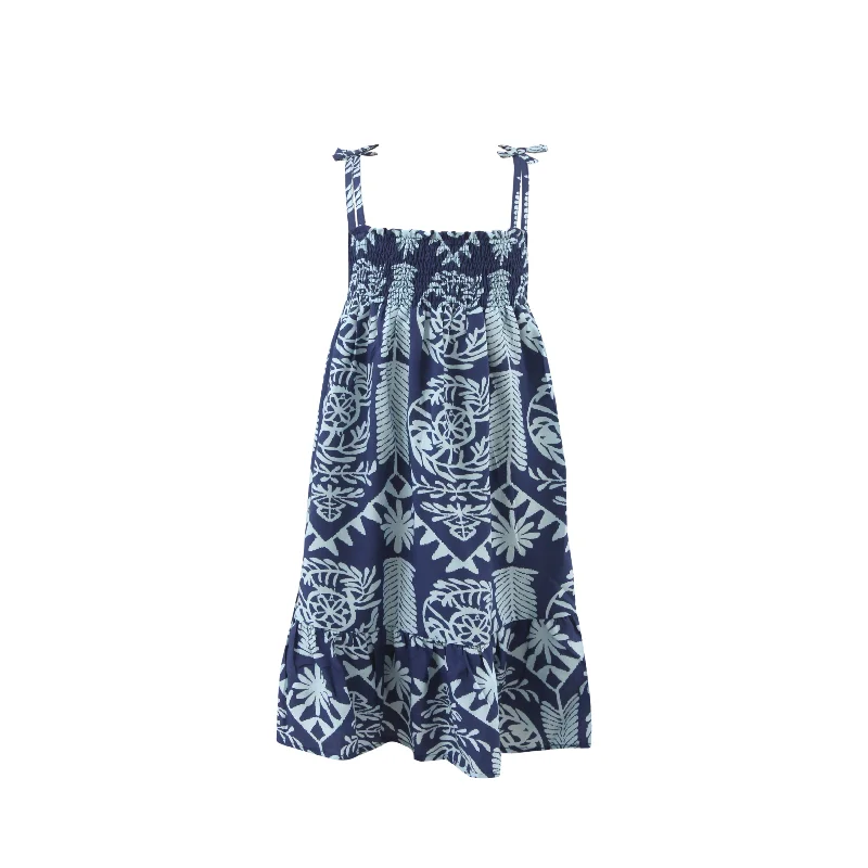 Blue lris Kids Smock Dress