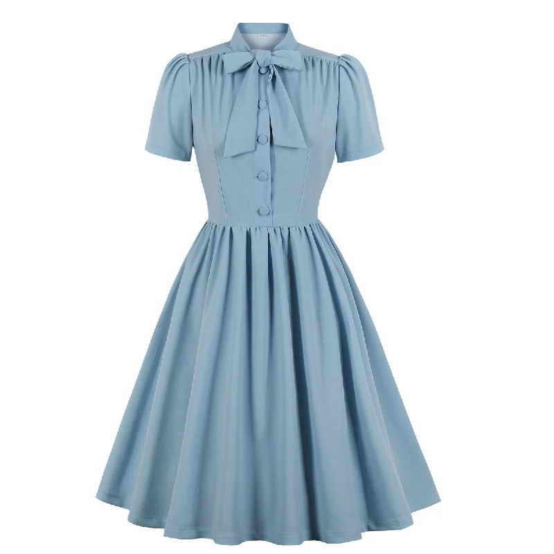 Classy Bowknot Design Women Dresses