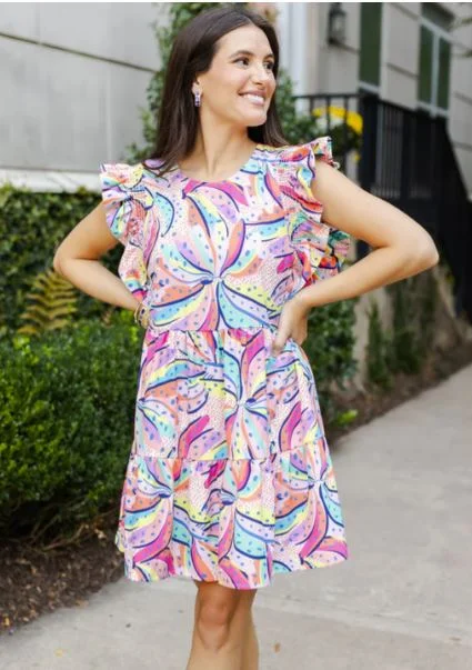 Michelle McDowell Everly Dress Going Bananas Multi