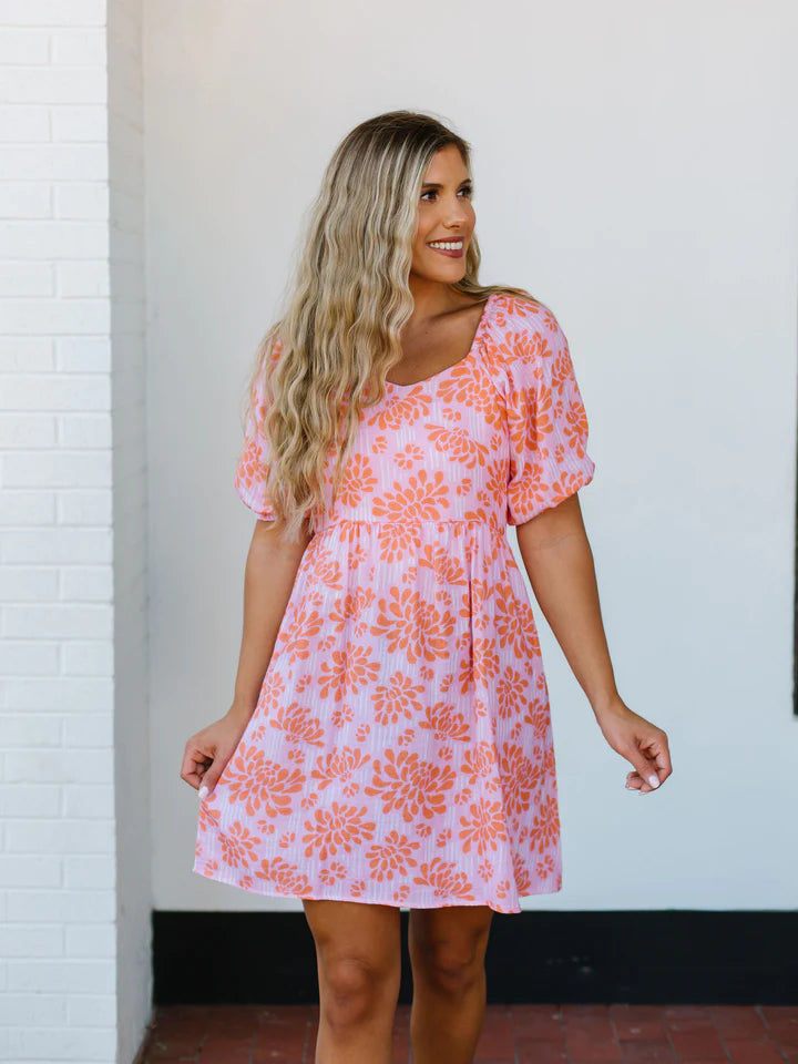 Michelle McDowell Bailey Dress First Blooms Orange