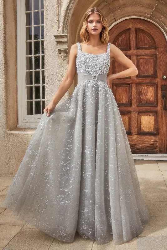 Divine Elegance: Opulent Beaded Gown for Enchanting Occasions