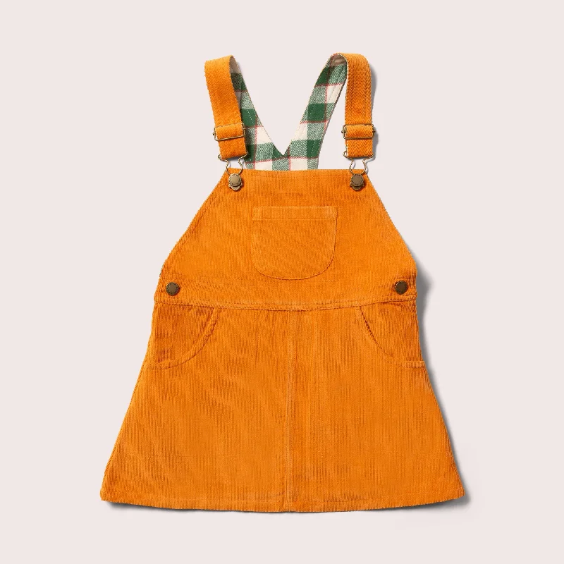 Golden Ochre Classic Pinafore Dress