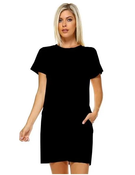 JOH Audrey Suede Dress Black