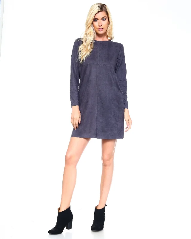 JOH Aurora Crew Neck Dress No Pockets Charcoal