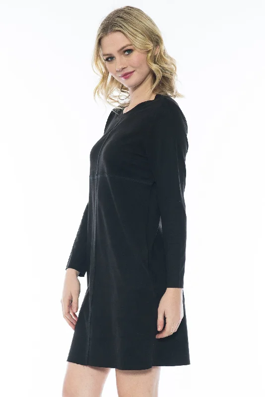 JOH Aurora V-Neck Dress No Pockets Black