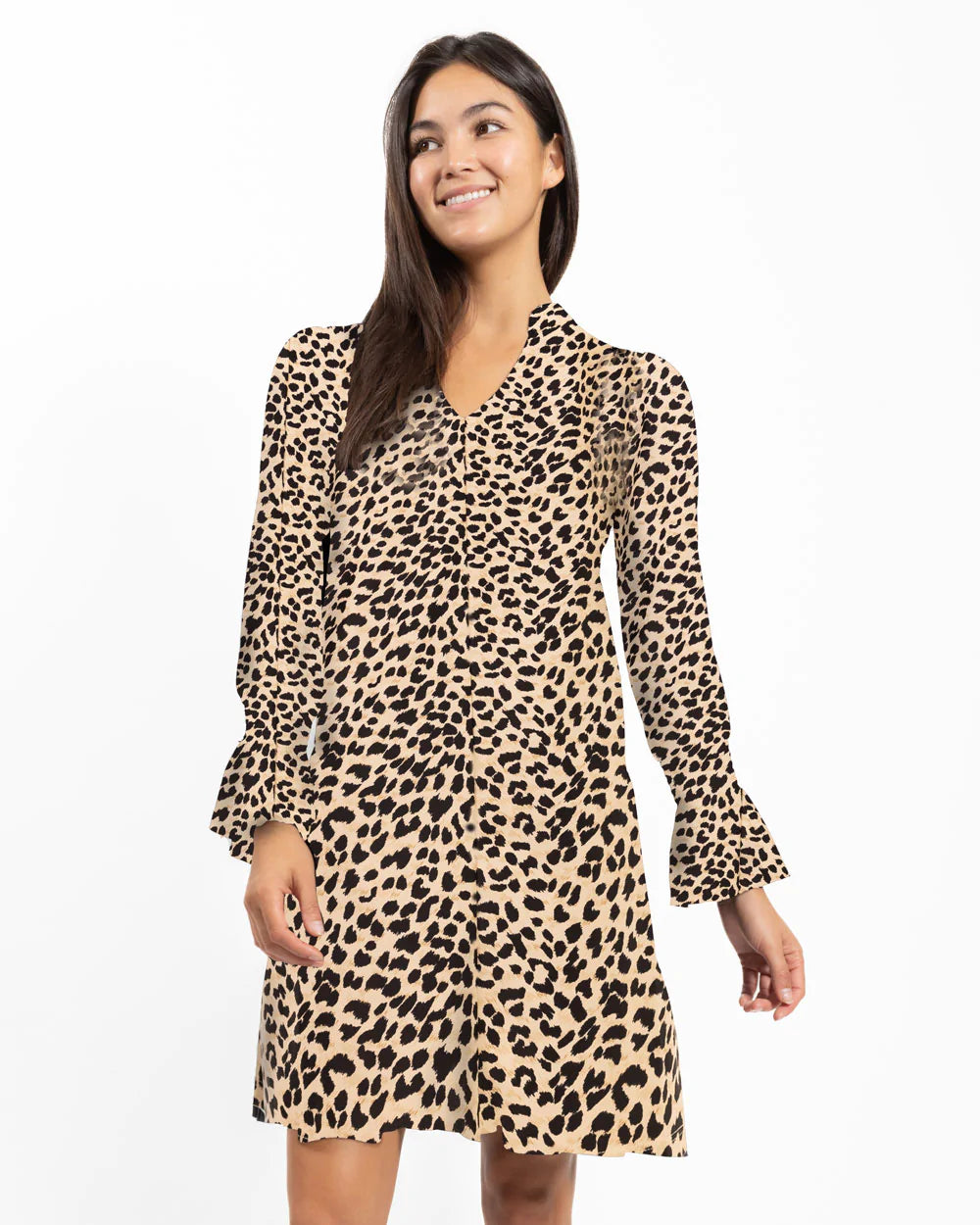 Jude Connally Tammi Dress Cheetah Camel