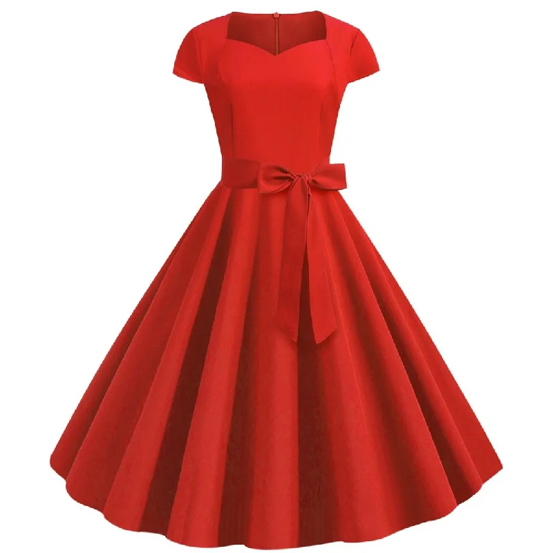 Sexy Sweetheart Vintage Belt Dresses