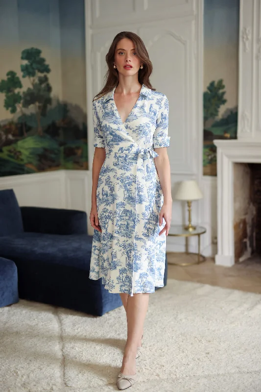 Elsie Toile De Jouy Dress