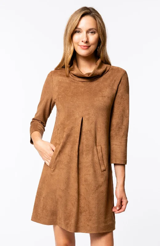 Tyler Boe Kim Dress Faux Suede Leather