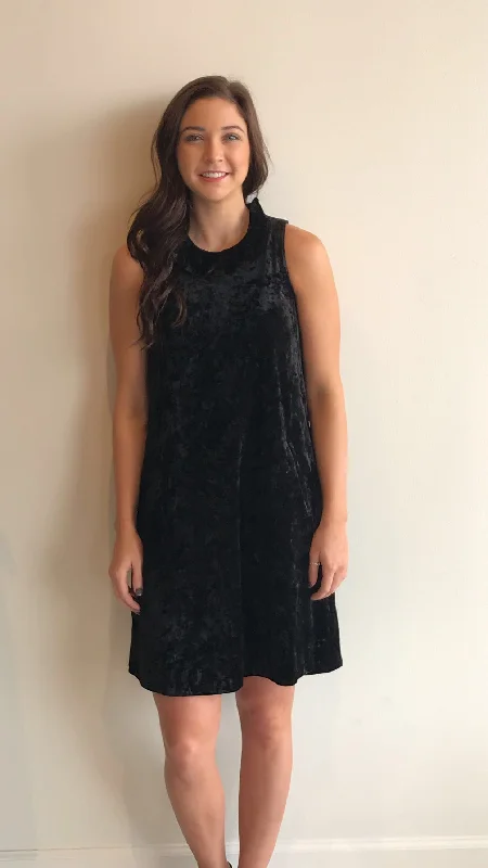 Tyler Boe Velvet Stella Dress Black