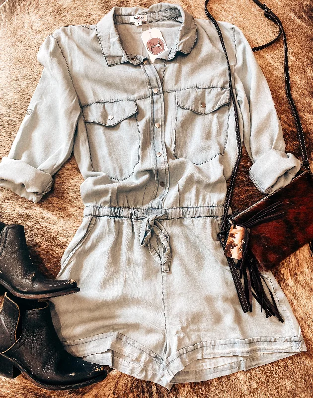 Denim Romper