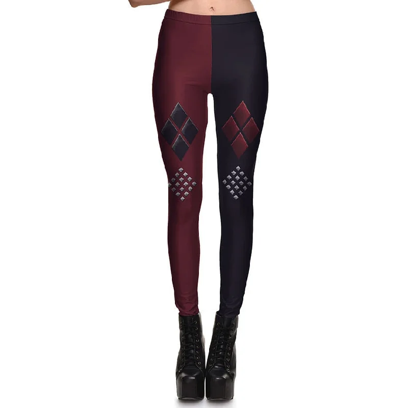 New Arrival 3753 Sexy Girl Batman Suicide Squad Harley Quinn Printed Elastic Fitness Polyester Workout Women Leggings Pants