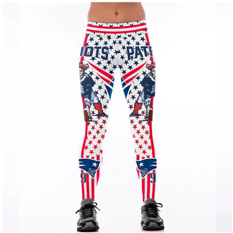 PATRIOTS 99 3D Print Women Leggings High Waist Legging Steelers Printed Women Pants Slim Fitness Leggins