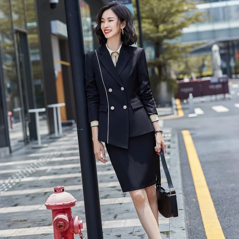 Black Skirt Suit