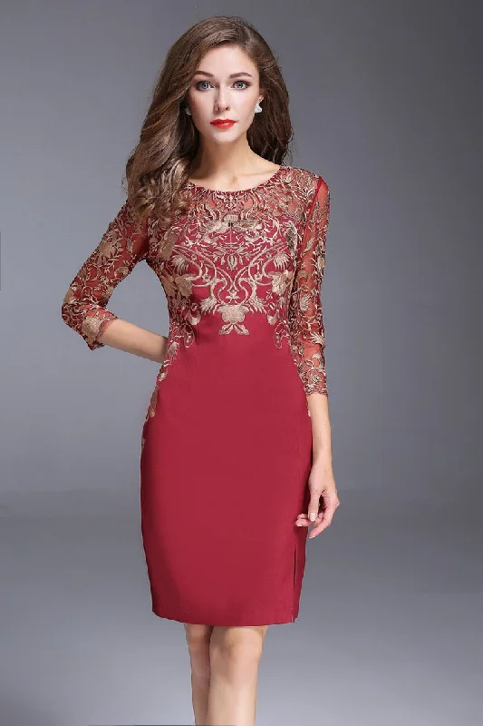 Embroidered Lace Dress