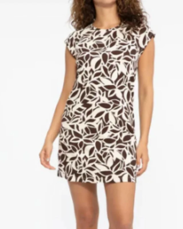 Carry On T-Shirt Dress In Chocolate Chip | Chocolate Chip