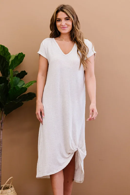 'Olivia' Plot Twist Full Size Run T-Shirt Dress with Pockets