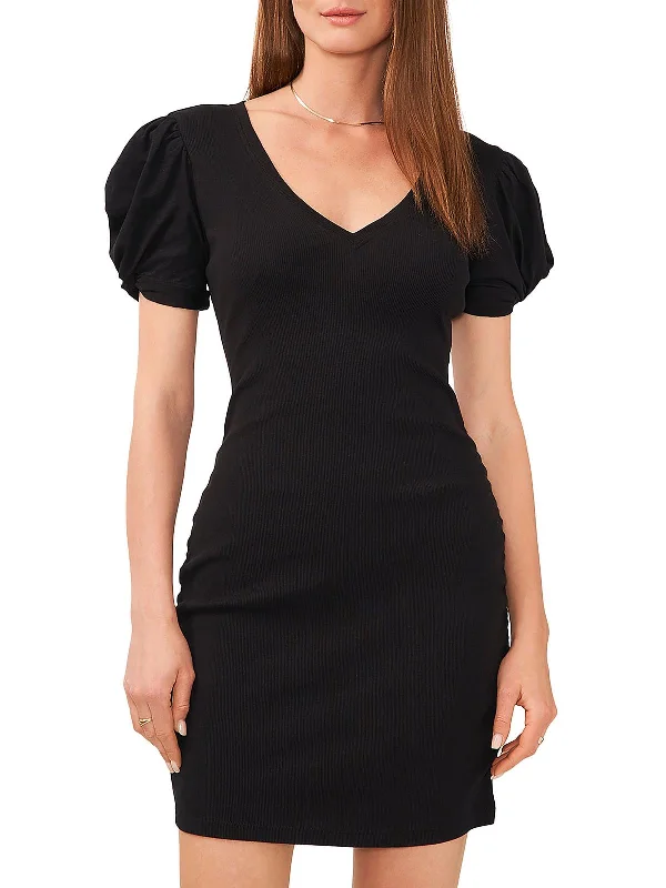 Womens Cotton Ribbed T-Shirt Dress