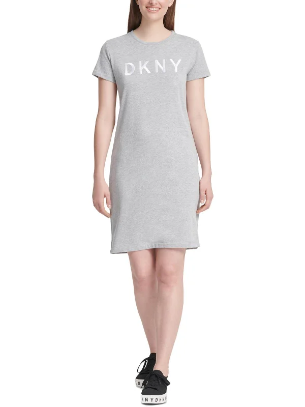 Womens Logo Above Knee T-Shirt Dress